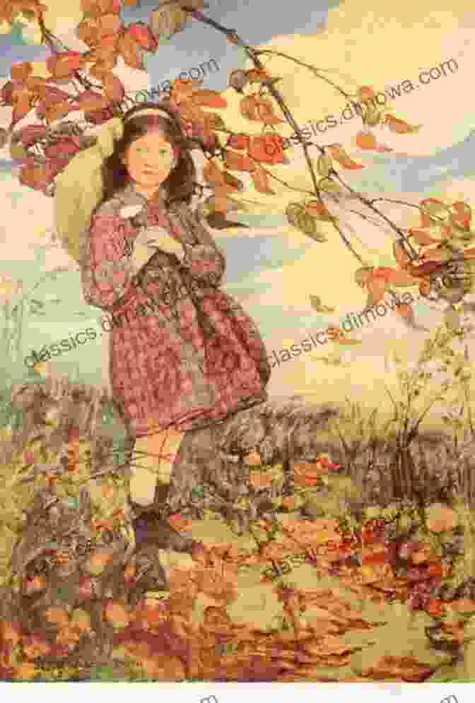 A Beautiful Illustration By Jessie Willcox Smith Featuring A Young Girl And A Large Goose Jessie Willcox Smith Mother Goose The: Enhanced Edition With Five Full Color Prints Added