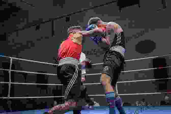 A Boxer Demonstrating Footwork Techniques In The Ring On The Chin: A Boxing Education