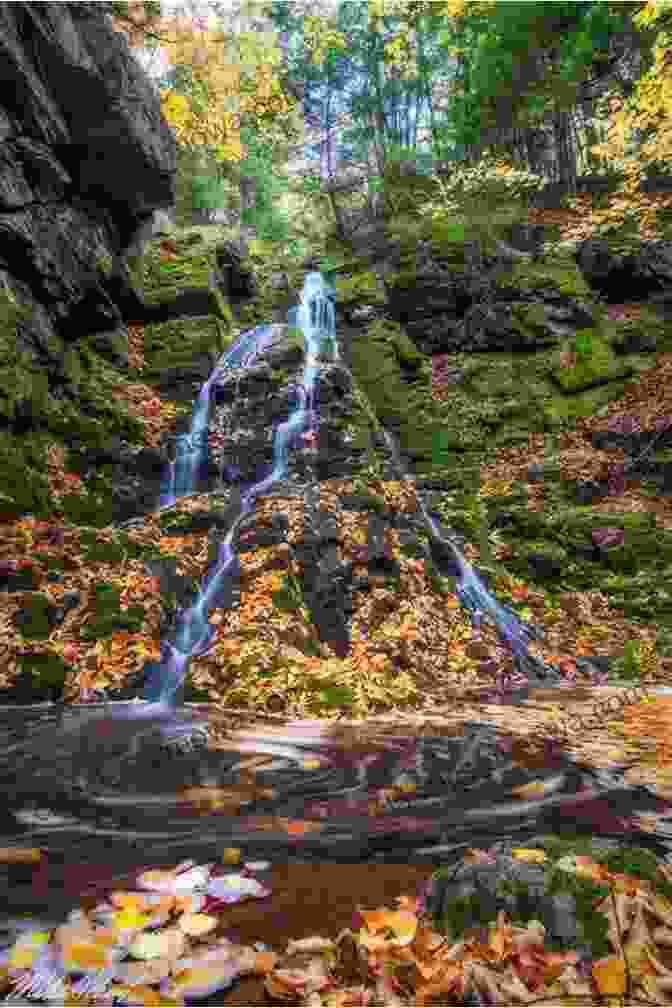 A Breathtaking Hidden Waterfall Amidst A Lush Michigan Forest Lost In Michigan Volume 4: History And Travel Stories From An Endless Road Trip