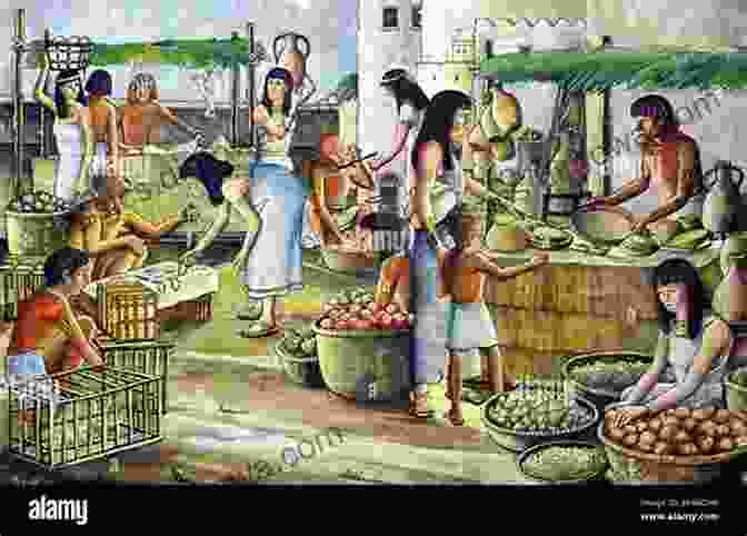 A Bustling Ancient Egyptian Market, Depicting The Vibrant Trade And Commerce That Took Place In Ancient Egypt. The Daily Life Of Ancient Egyptians : Food Clothing And More History Stories For Children Children S Ancient History