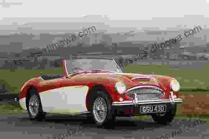 A Classic Austin Healey Sports Car Speeding Along A Winding Road, With The Golden Sun Setting In The Background. Me And My Mouth: The Austin Healey Story