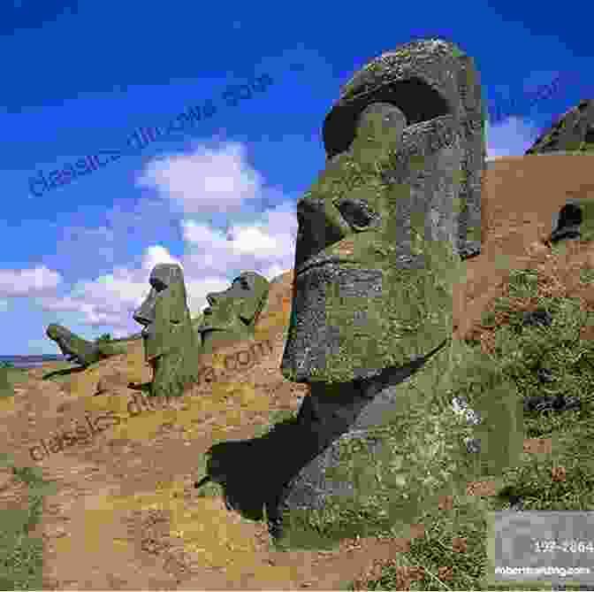 A Close Up Of A Moai Statue, Revealing Its Intricate Carvings And Enigmatic Presence. Photos Taken By Japanese Tourist In Easter Island