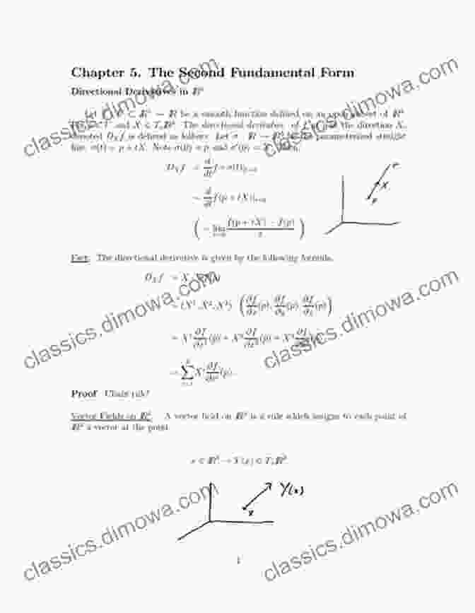 A Diagram Depicting The Concept Of The Second Fundamental Form Elementary Differential Geometry Revised 2nd Edition