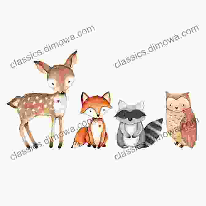 A Group Of Animals, Including A Deer, Fox, And Owl, Looking At A Raccoon With Disapproval How The Raccoon Got His Mask: Modern Childrens Rhymes (Chlidren S Story Books)