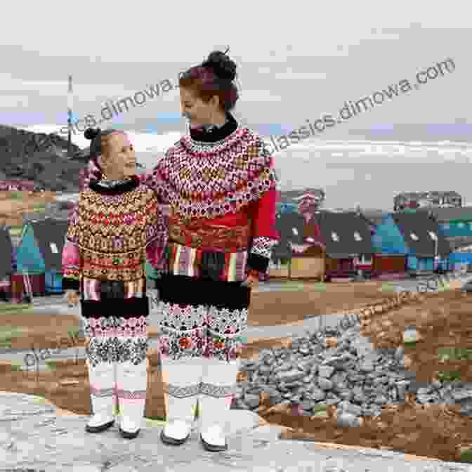 A Group Of Inuit People Standing In Front Of A Traditional Greenlandic House, Smiling And Waving Go Greenland: Adventures On A Global Warming Frontline