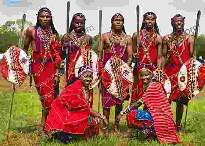 A Group Of Maasai Warriors Performing A Traditional Dance Photos Taken By Japanese Tourist In Kenya