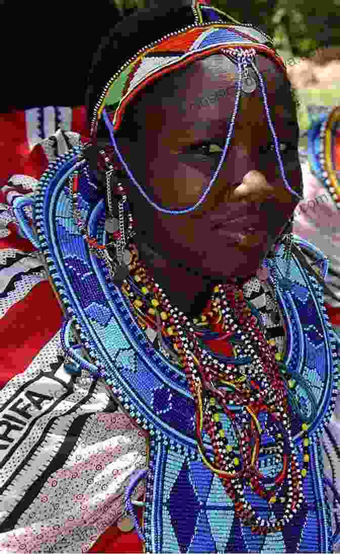 A Group Of Maasai Women, Adorned In Colorful Beads And Garments, Engaged In Daily Activities. Children Of The Kraal: First In The