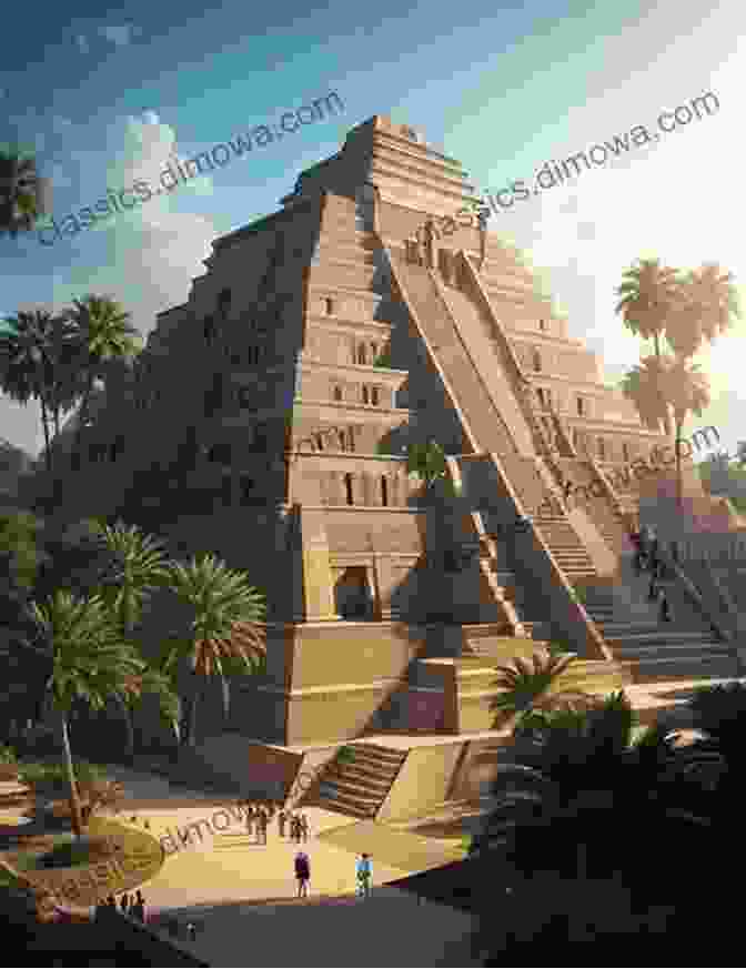 A Majestic Depiction Of The Ziggurat Of Ur, A Colossal Structure Adorned With Intricate Brickwork And Crowned By A Sacred Shrine, Reflecting The Architectural Brilliance Of Ancient Mesopotamia. Ancient Civilizations In Asia : India China Mesopotamia And Egypt Ancient History For Kids Junior Scholars Edition 6th Grade Social Studies