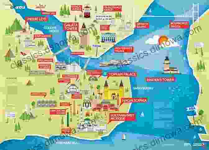 A Map Of Istanbul Highlighting The City's Major Landmarks And Attractions Istanbul Travel Guide Manuela Segal