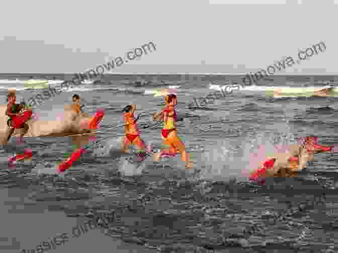 A Photograph Of A Female Ocean City Beach Patrol Lifeguard Standing On The Beach. Saving Lives: A History Of The Ocean City Beach Patrol