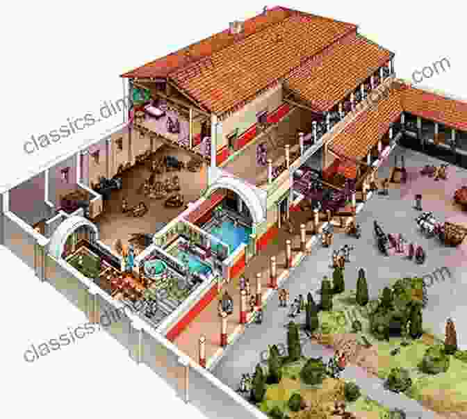 A Reconstruction Of An Ancient Roman House, Illustrating The Various Rooms And Living Arrangements Of A Wealthy Roman Family. The Daily Life Of Ancient Egyptians : Food Clothing And More History Stories For Children Children S Ancient History