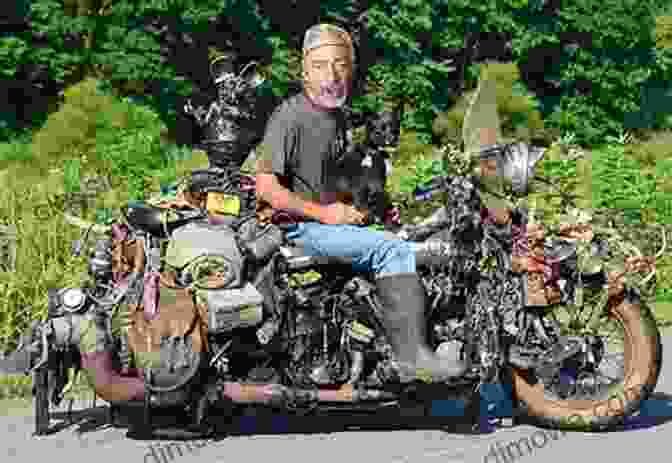 A Slightly Used Middle Aged Man On A Slightly Used Honda Motorcycle, Riding Through A Beautiful Landscape. 49 Plus 1: One Slightly Used Middle Aged Man On A Slightly Used Honda Takes On The Challenge Of The 50 States Can They Make It?