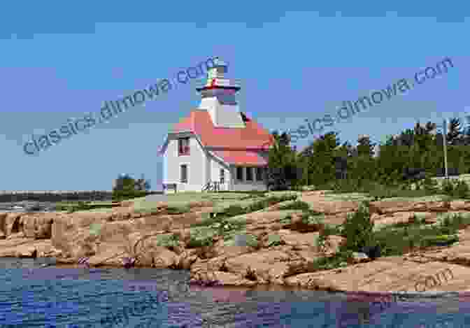 A Small Island In Georgian Bay, With A Lighthouse In The Background Grafton And Bolton Ontario And Area In Colour Photos: Saving Our History One Photo At A Time (Cruising Ontario 224)