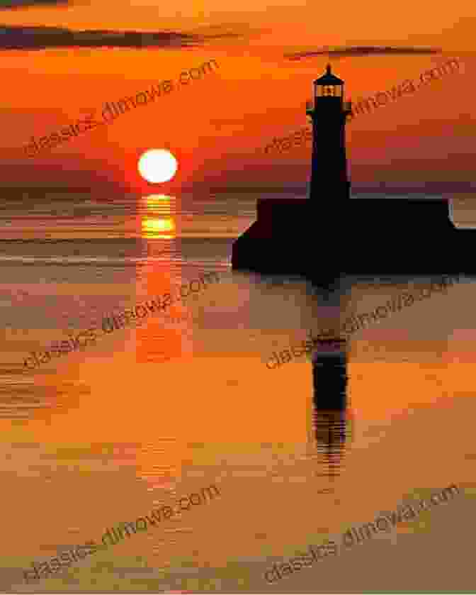 A Sunrise Over Lake Superior, With A Lighthouse In The Foreground Grafton And Bolton Ontario And Area In Colour Photos: Saving Our History One Photo At A Time (Cruising Ontario 224)