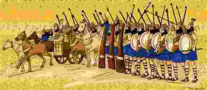 A Vast Assyrian Army Marching Into Battle, Equipped With Chariots And Weapons Ancient Assyria Children S Middle Eastern History