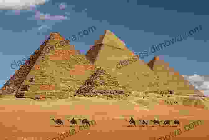 A Vibrant Illustration Of The Pyramids Of Giza Against The Backdrop Of The Nile River, Capturing The Timeless Beauty And Architectural Mastery Of Ancient Egypt. Ancient Civilizations In Asia : India China Mesopotamia And Egypt Ancient History For Kids Junior Scholars Edition 6th Grade Social Studies