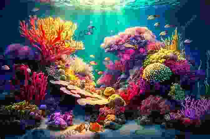 A Vibrant Image Of A Colorful Coral Reef Teeming With Marine Life. Voice Of The Fish: A Lyric Essay