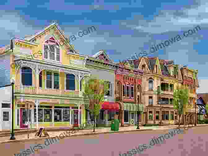 A Vibrant Photograph Of Orangeville's Historic Main Street, Featuring Charming Storefronts, Lush Trees, And Bustling Crowds. Orangeville Ontario 3 In Colour Photos: Saving Our History One Photo At A Time (Cruising Ontario 52)