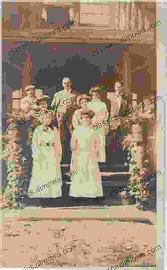 A Vintage Photograph Of A Group Of People Posing In Front Of A Building. Port Colborne Ontario 2 In Colour Photos: Saving Our History One Photo At A Time