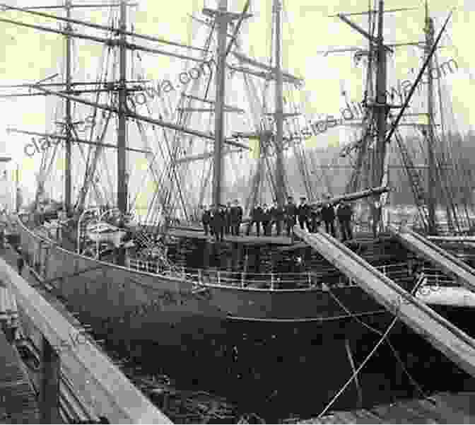 A Young Girl Standing On The Deck Of The Bark Mason, A Historic Sailing Ship Our Island War Bark Mason