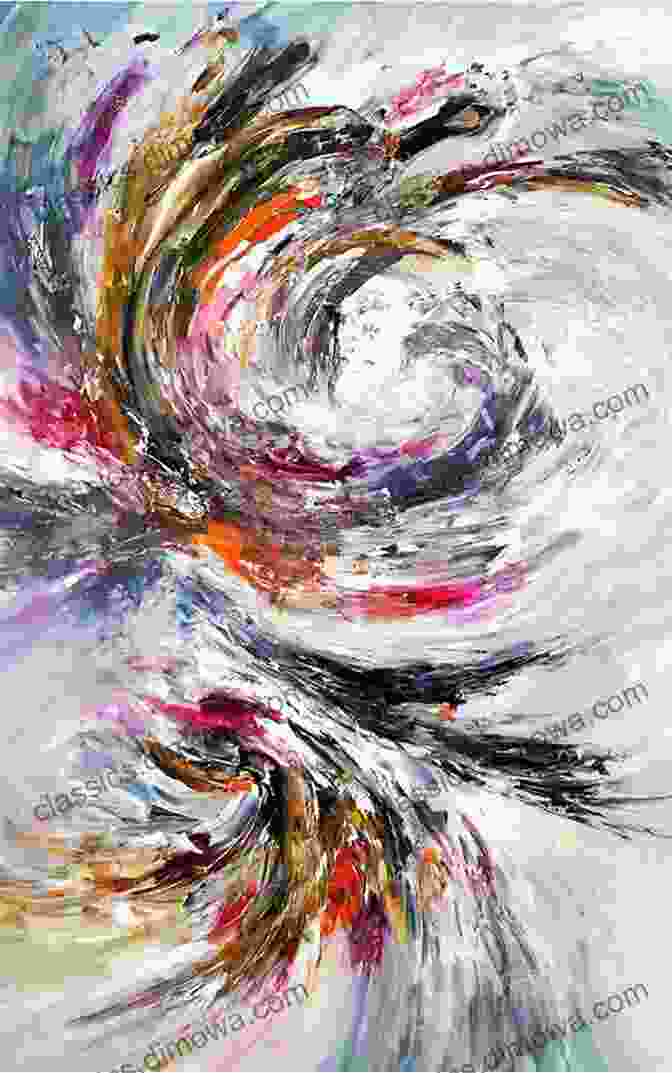 An Abstract Painting Showcasing The Interplay Of Black And White Colors Book: Introducing Color Black And White