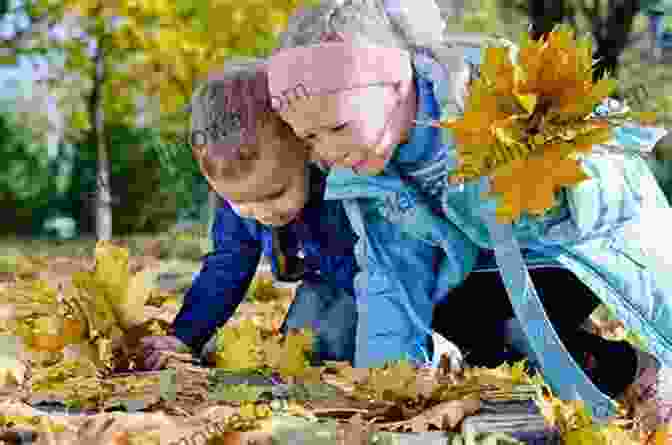 Children Collecting Colorful Autumn Leaves Seasons Of The Year: Almanac For Kids Children S On Seasons Edition