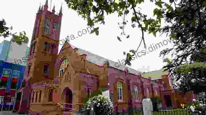 Close Up Photograph Of Palmerston's Historic Church, Showcasing Its Vibrant Stained Glass Windows Palmerston Ontario In Colour Photos: Saving Our History One Photo At A Time