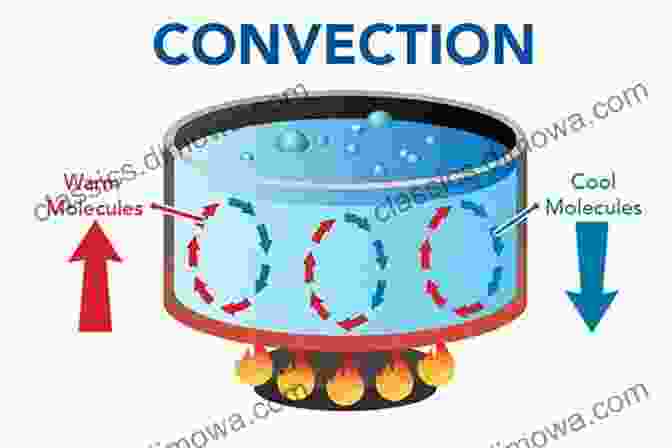 Diagram Showing Convection Heat Transfer In A Fluid, With Arrows Indicating The Flow Of Heated Fluid Differences Of Conduction Convection And Radiation To Heat Transfer Grade 6 Children S Physics