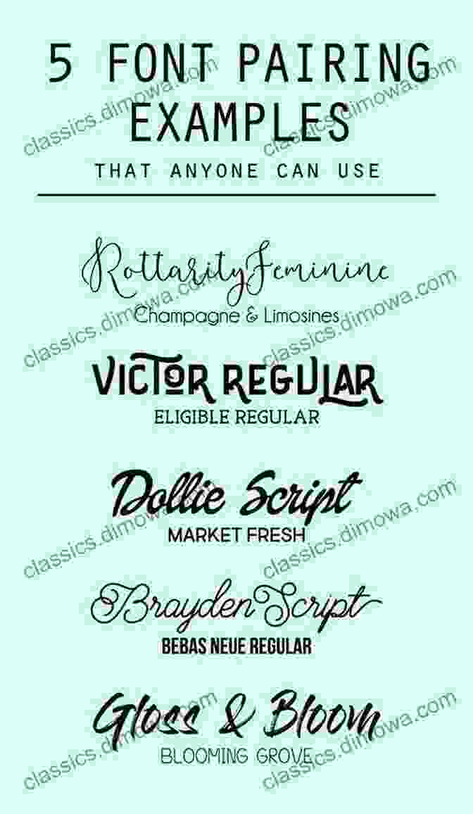 Elegant And Legible Font Pairing Examples Blog Design Basics: Your Must Know Visual And Branding Style Tips (Blogger Babes Blueprint 2)