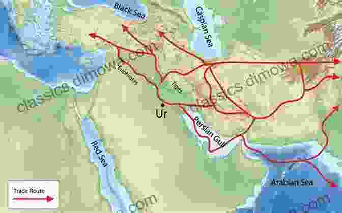 Map Of Ancient Mesopotamia, Highlighting Major Trade Routes Trade And Commerce Mesopotamia For Kids Children S Ancient History