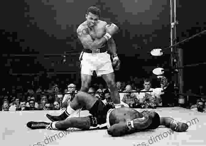 Muhammad Ali, Boxing Legend, Delivering A Powerful Punch Against His Opponent In A Championship Match Muhammad Ali: A Life From Beginning To End