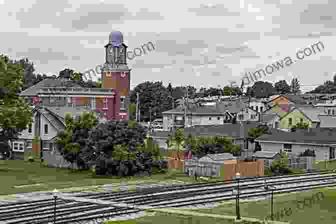 Panoramic View Of Palmerston Ontario Depicting Its Colourful Buildings And Blooming Flowers Palmerston Ontario In Colour Photos: Saving Our History One Photo At A Time