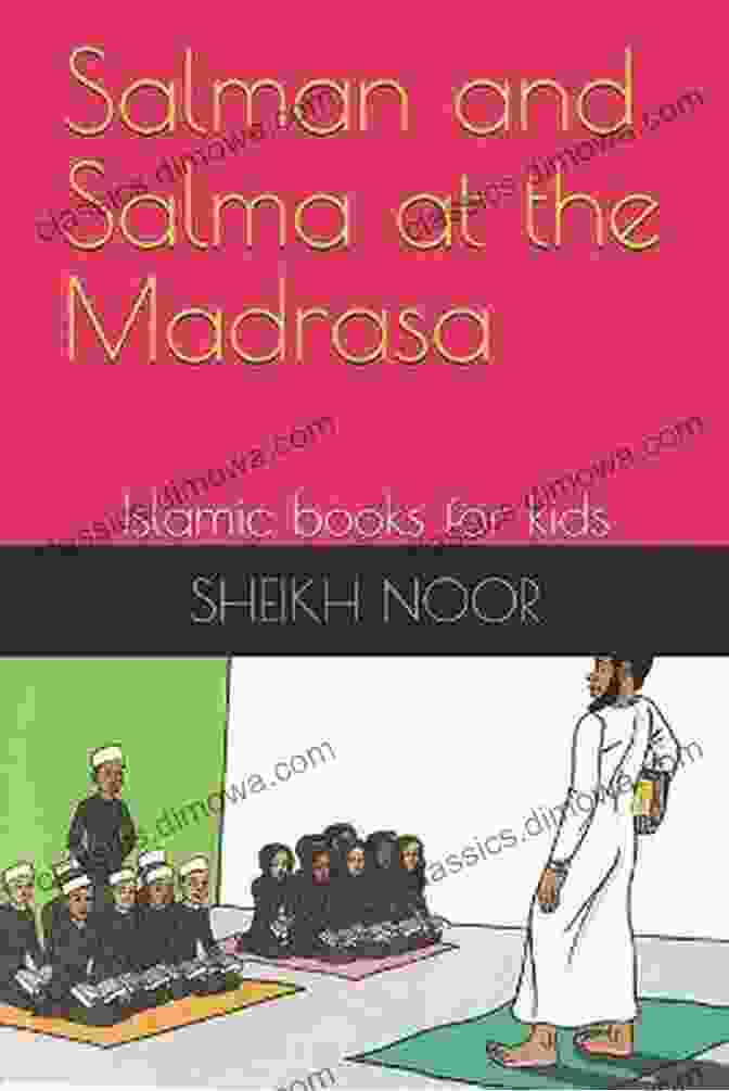 Salman And Salma Sitting On The Steps Of A Madrasa, Smiling And Looking Up At The Camera Salman And Salma At The Madrasa: Islamic For Kids (ISLAMIC MANNERS AND VALUES 2)