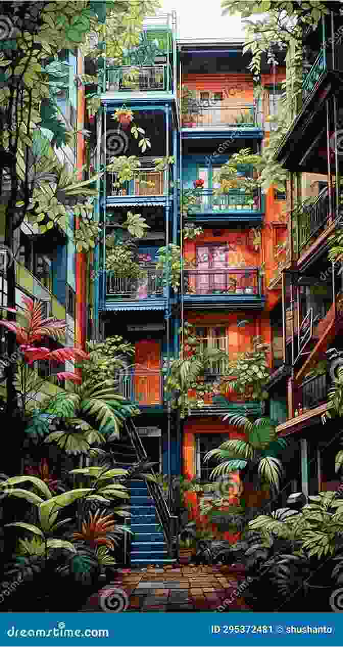 Vibrant And Hopeful Depiction Of Nature Sprouting Amidst Urban Ruins Fall Of The Cities: Branching Out