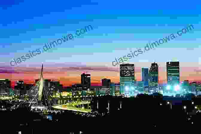 Winnipeg's Skyline At Twilight Winnipeg Manitoba Canada 4 In Colour Photos: Saving Our History One Photo At A Time